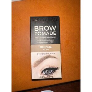 Revolution Make Up Brow Pomade - Blonde Double Ended Brush Bulletproof Brows